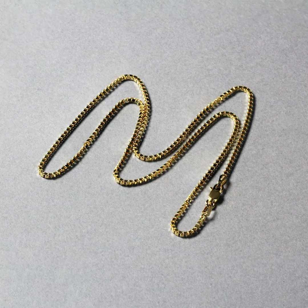 10k Yellow Gold Classic Box Chain 1.4mm