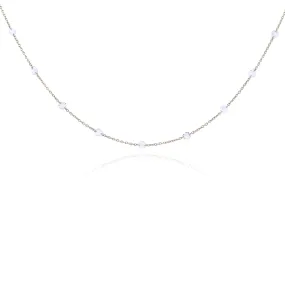 18K YELLOW GOLD ROSE CUT DIAMONDS BY THE YARD NECKLACE - 1.65CTW