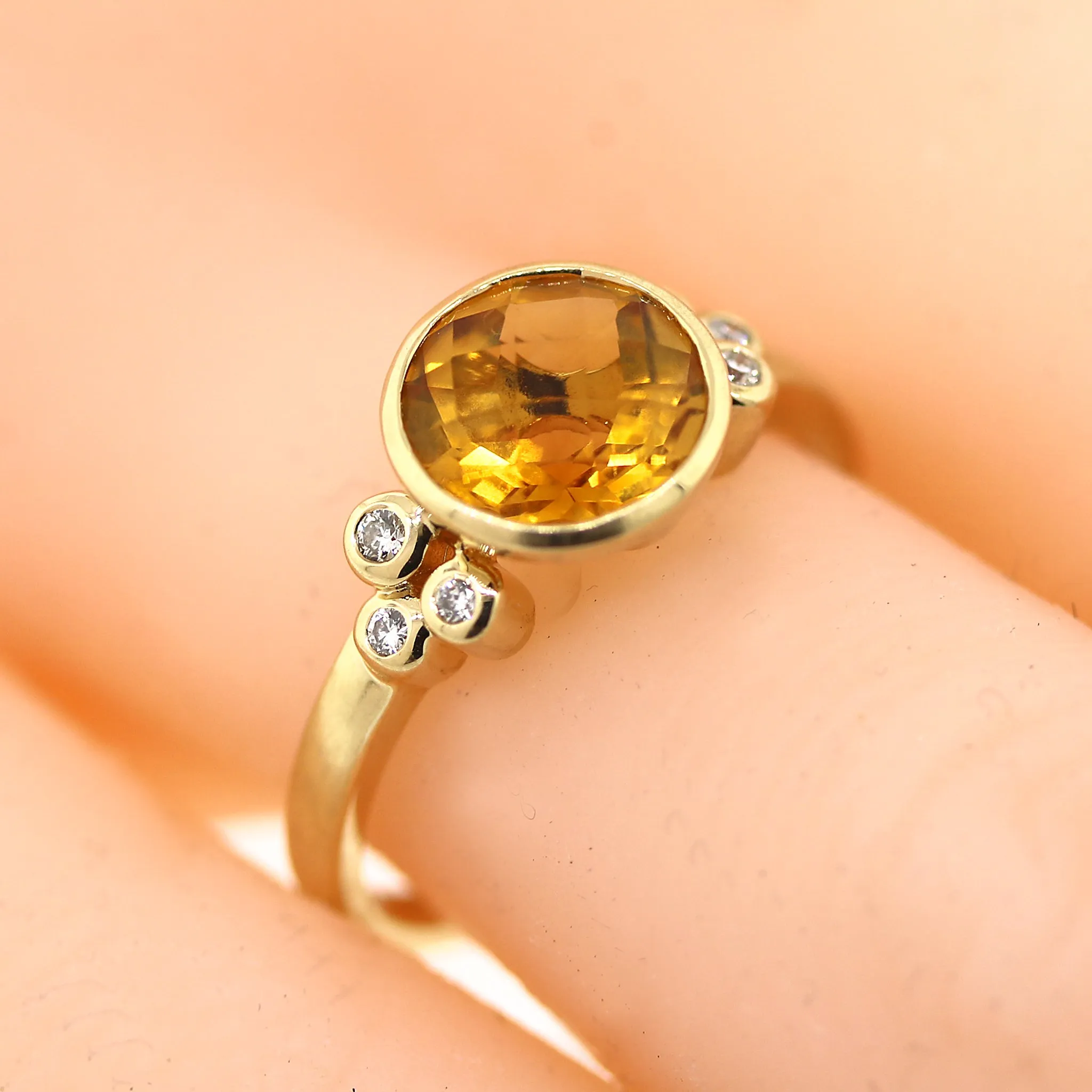 3-Color Topaz Ring Set