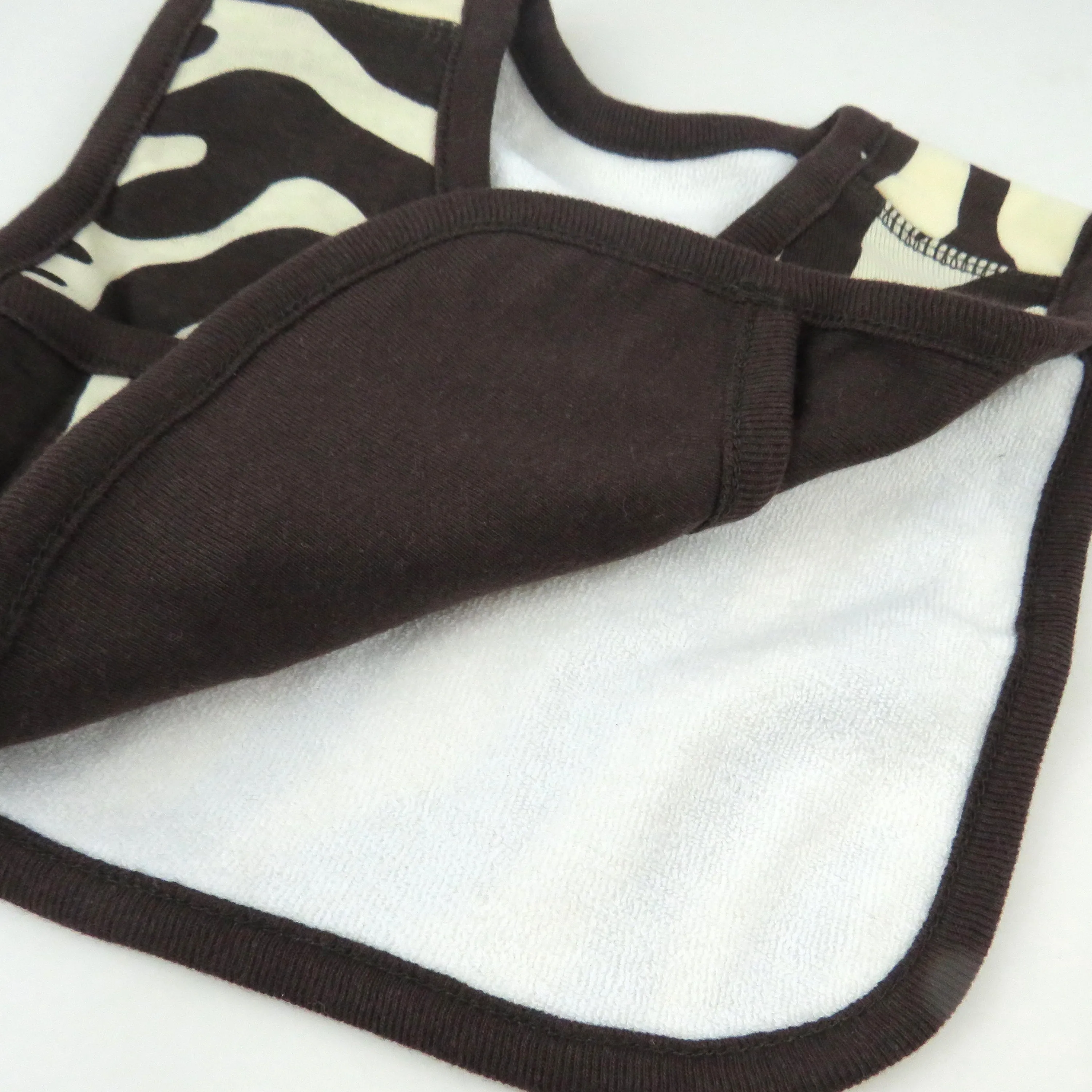 5-Pack Organic Cotton 4 in 1 Reversible Bibs