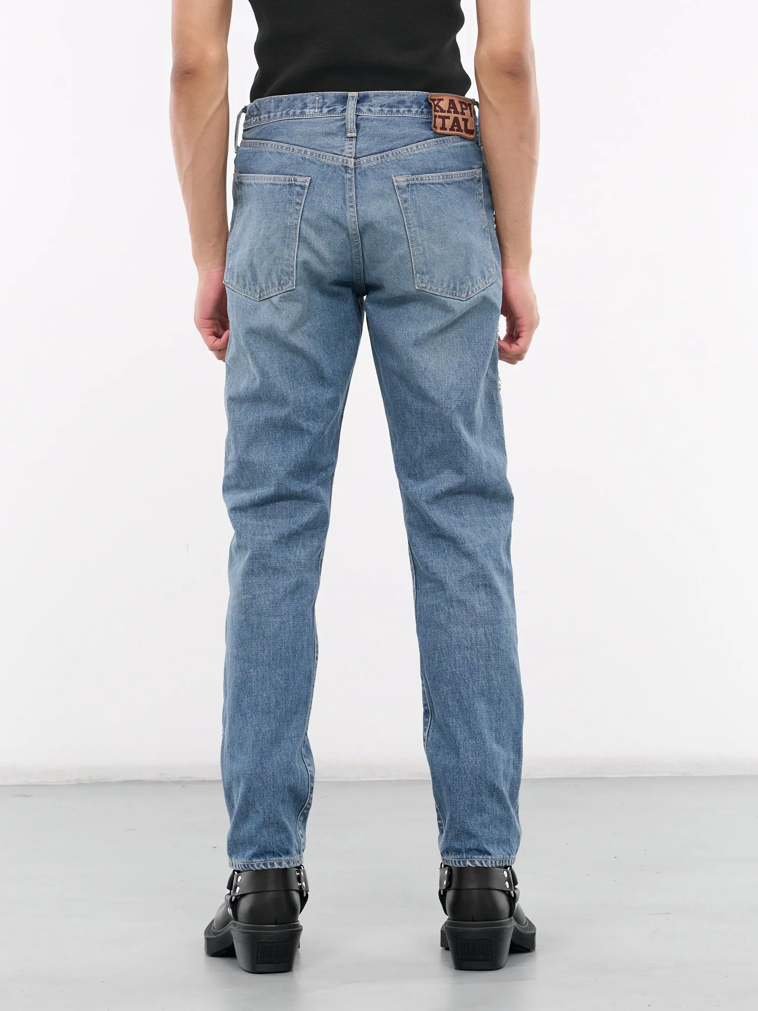 5p Monkey Cisco Studs Jeans (EK-1174LPA-PRO-BLUE)