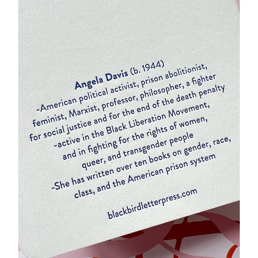 Angela Davis Letterpress Notebook