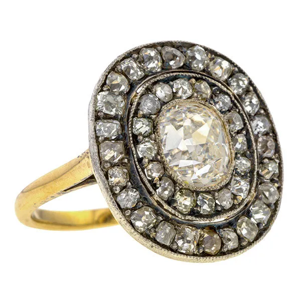 Antique Engagement Ring, Cushion cut 2.03ct.