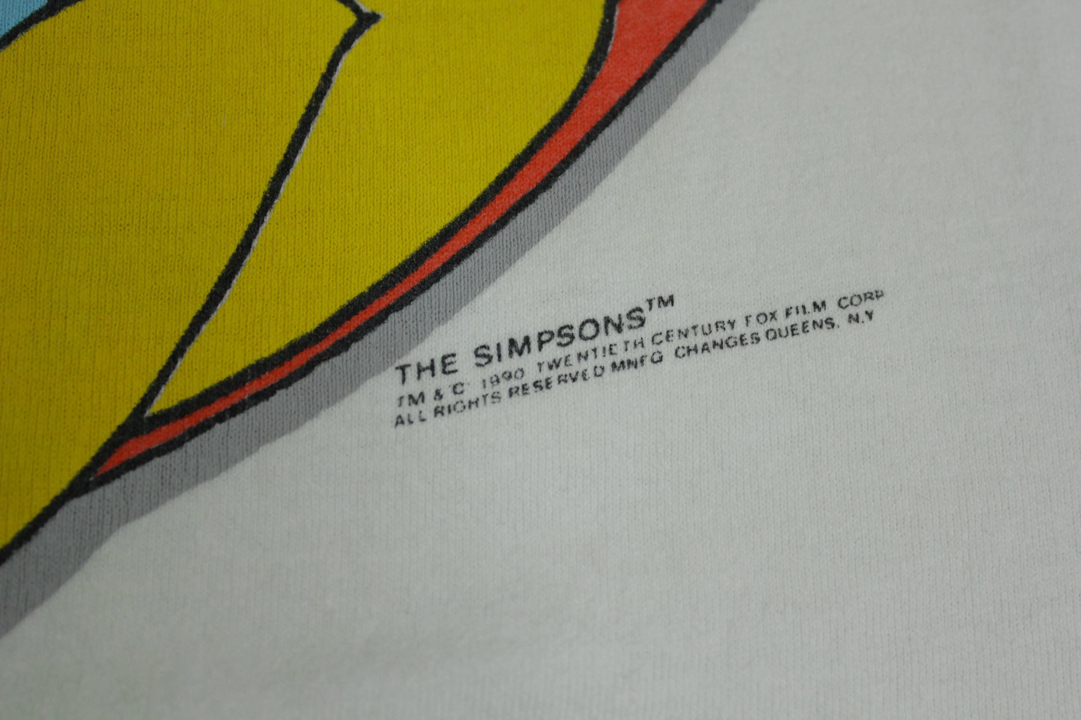 Bart Simpsons Eat My Shorts 1990 Vintage Changes Fox Single Stitch USA 90's T-Shirt