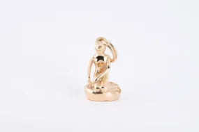 Bernhard Hertz 14k Yellow Gold Denmark Little Mermaid Pendant (3.39g.)