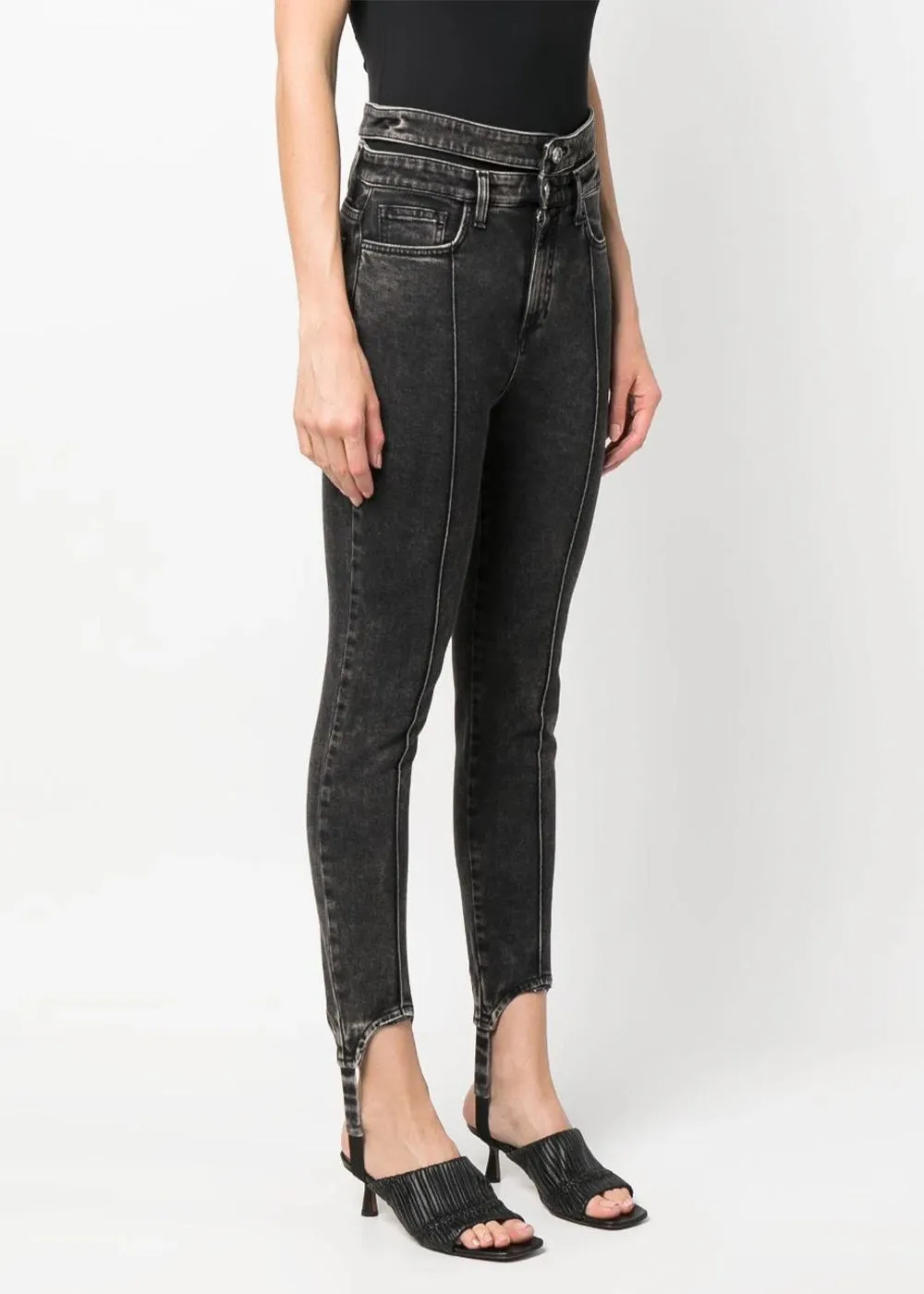 Black Cut-Out Skinny Jeans