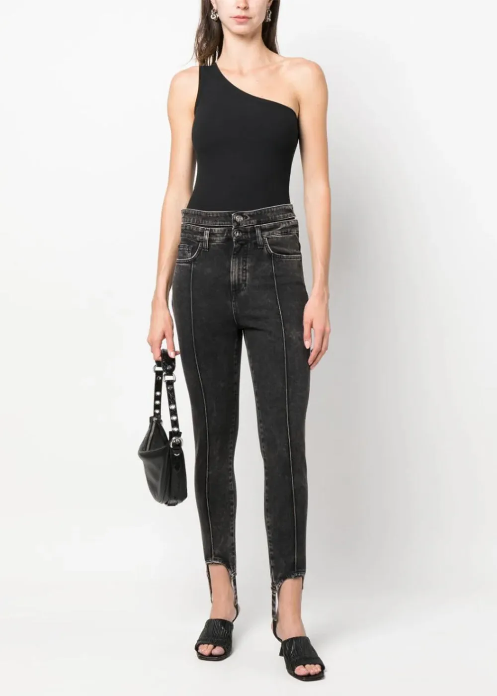 Black Cut-Out Skinny Jeans