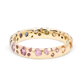 Blossom Crush Gradient Confetti Ring - Made to Order