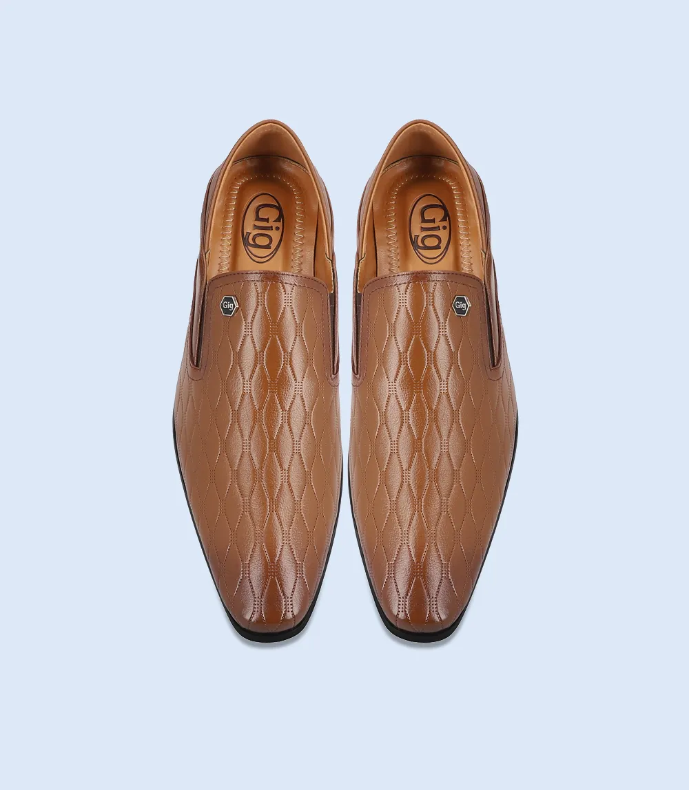 BM5056-KHAKI-Men Formal Slip-on's