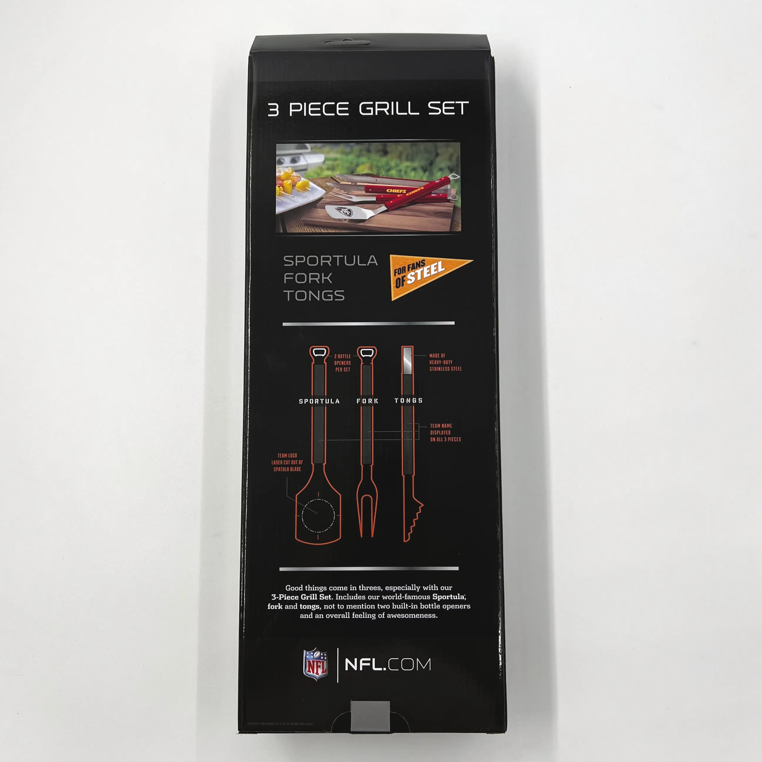 Buffalo Bills Wooden Classic Grill Set