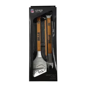 Buffalo Bills Wooden Classic Grill Set