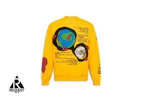 Cactus Plant Flea Market x Kid Cudi For MOTM III Beautiful Trip Crewneck Yellow