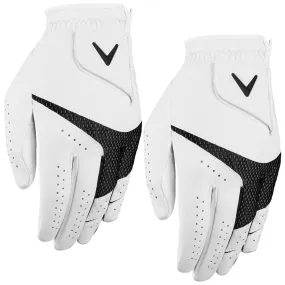 Callaway Mens Weather Spann LEFT Hand Glove (2 Pack)