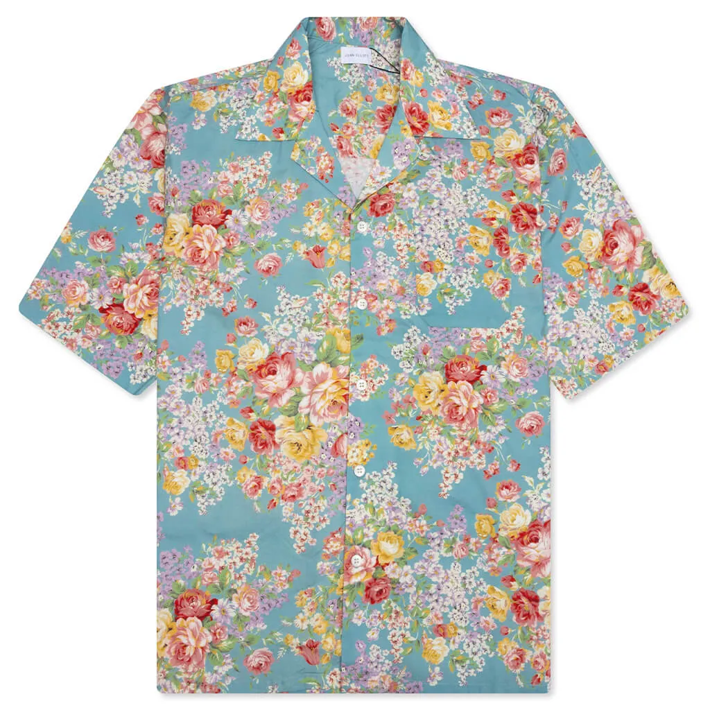 Camp Shirt - Blue Tuscan Floral