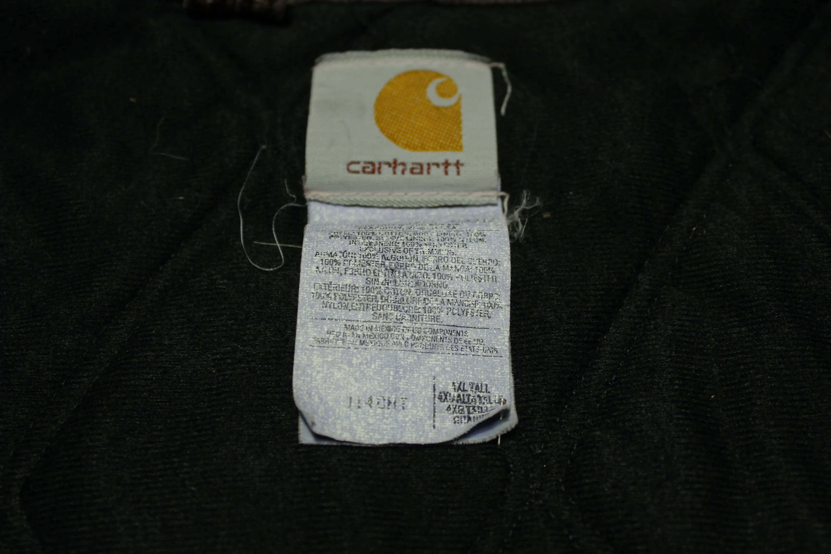 Carhartt J14 BLZ CMT Gray Santa Fe Western Insulated Quilt Lined USA Made Work Jacket