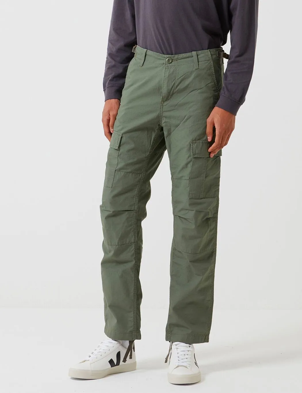 Carhartt-WIP Aviation Cargo Pant (Ripstop) - Dollar Green Rinsed