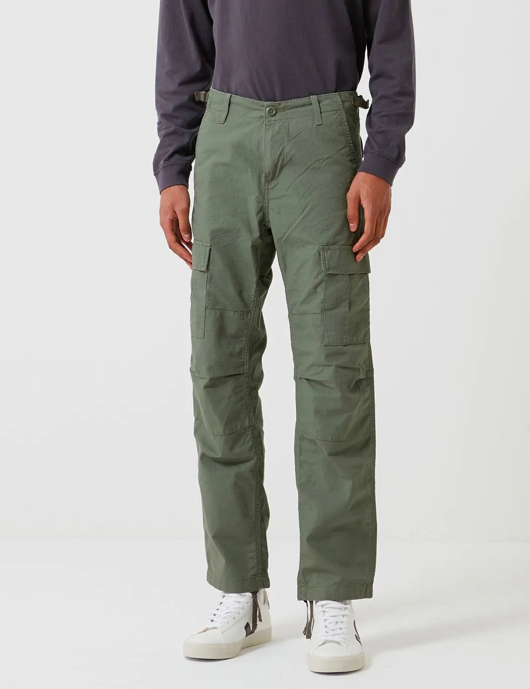 Carhartt-WIP Aviation Cargo Pant (Ripstop) - Dollar Green Rinsed