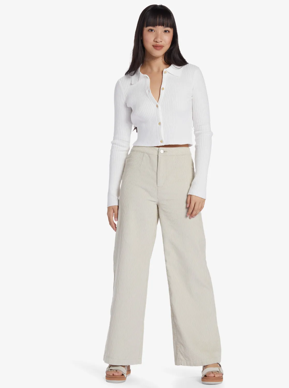 Chloe Kim Corduroy Pants - Pelican