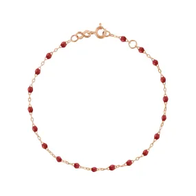 Classic Gigi Bordeaux bracelet, Rose Gold, 7.5"