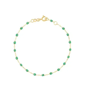 Classic Gigi Bracelet 18K Yellow Gold & Mint