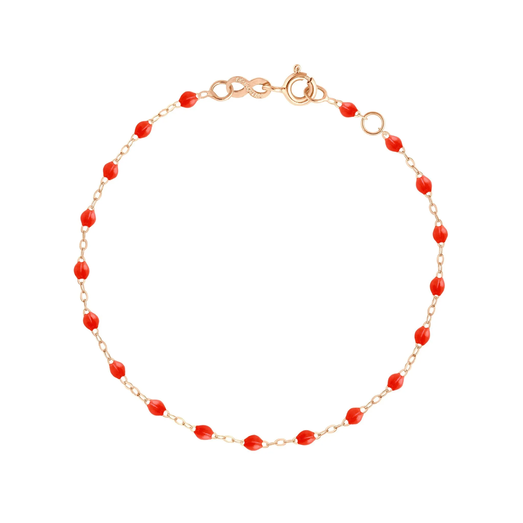 Classic Gigi Coral bracelet, Rose Gold, 5.9"