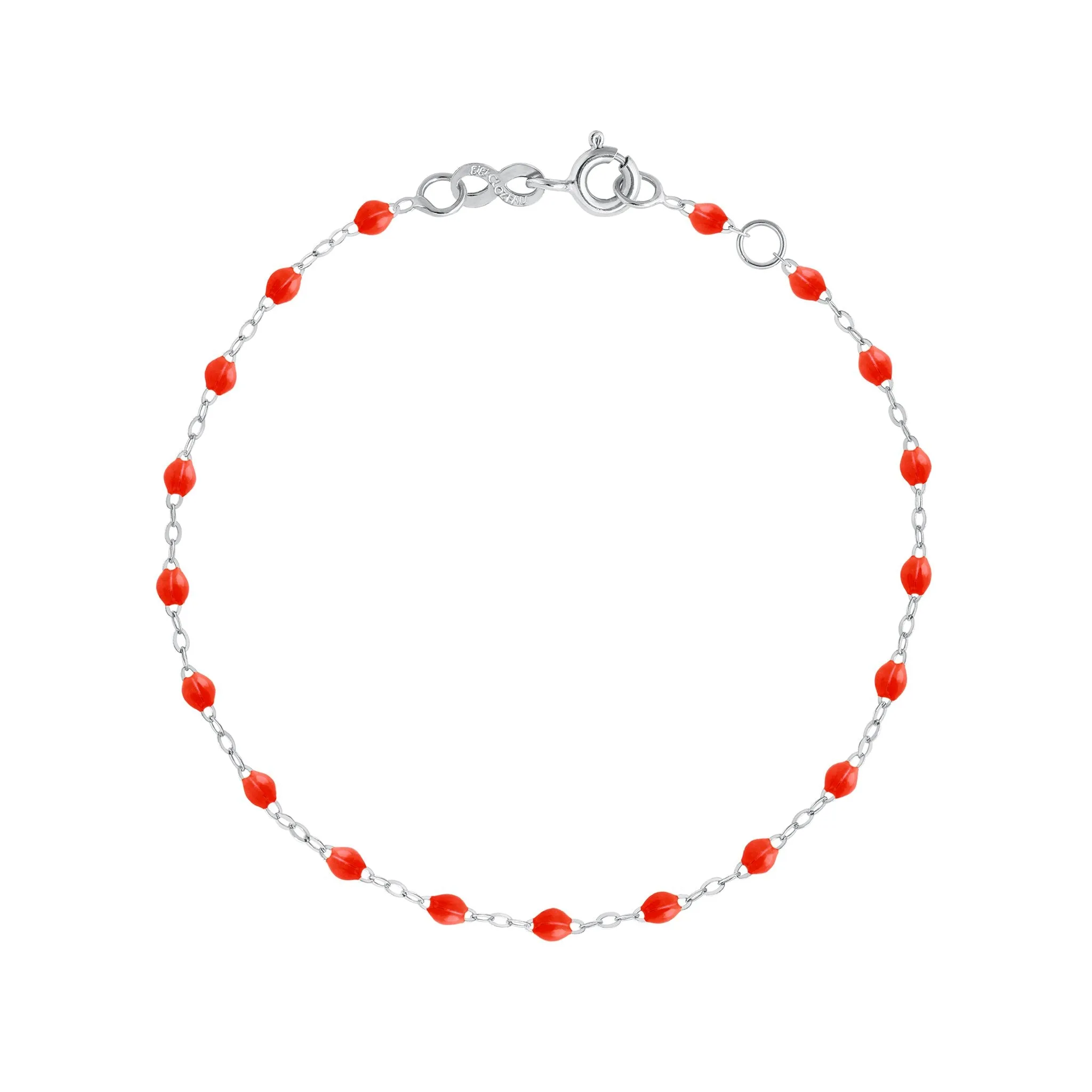 Classic Gigi Coral bracelet, White Gold, 5.9"