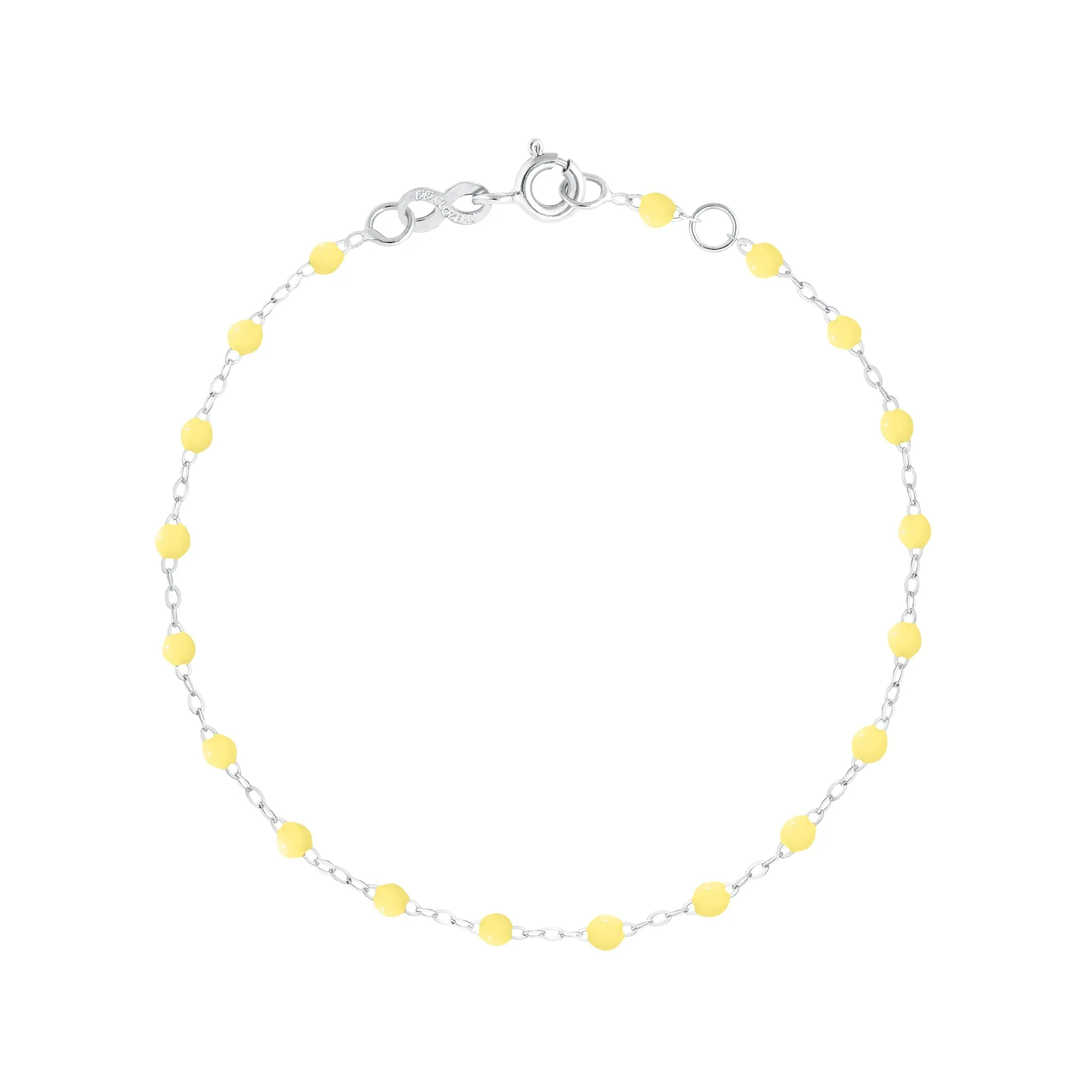 Classic Gigi Mimosa Bracelet, White Gold, 7.5"