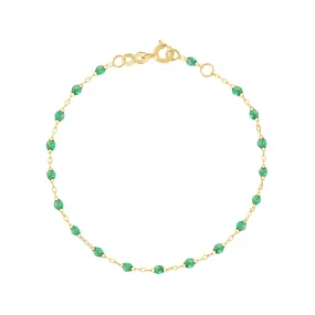 Classic Gigi Mint Bracelet, Yellow Gold, 5.9"