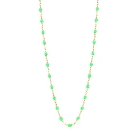 Classic Gigi Neon necklace, yellow gold, 16.5"