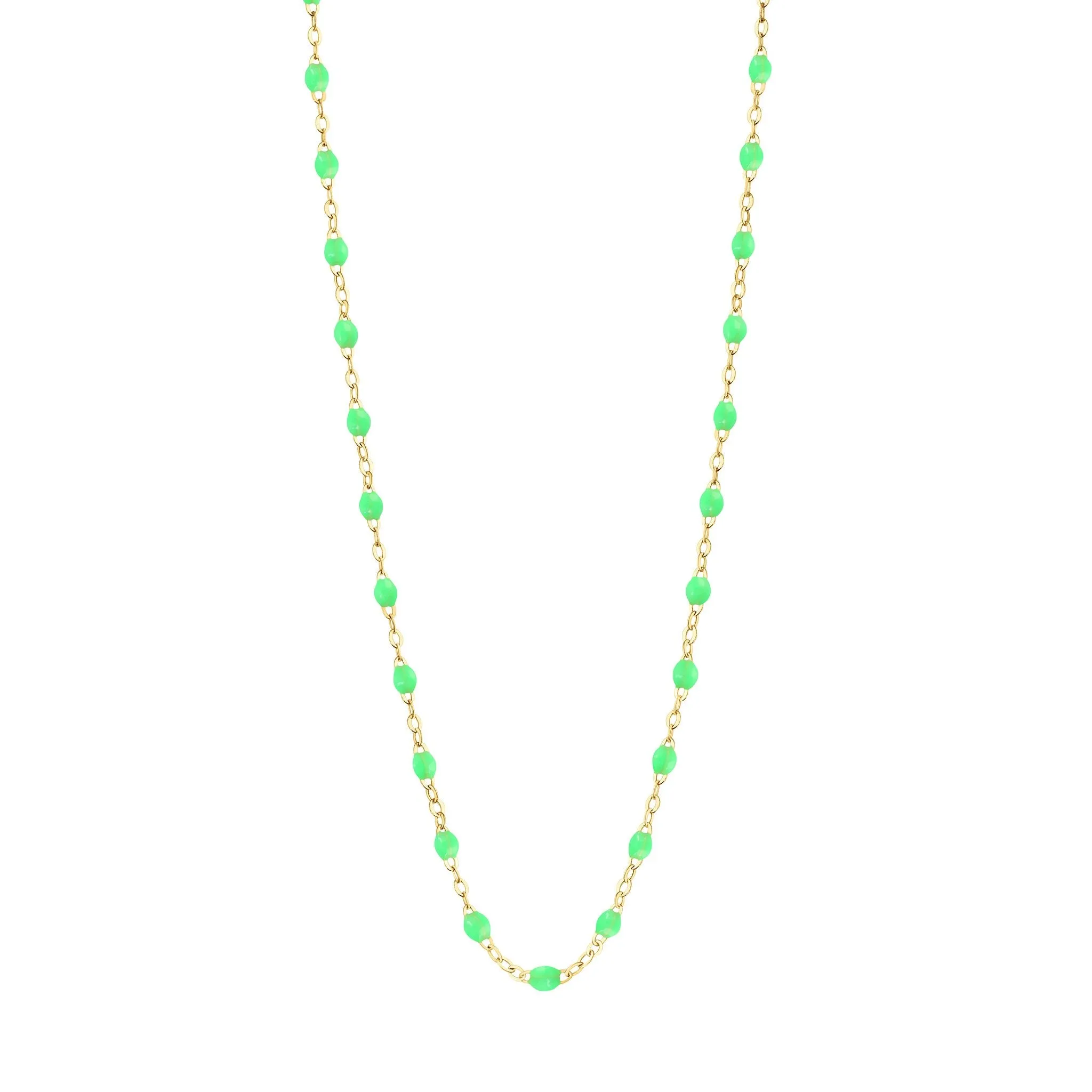 Classic Gigi Neon necklace, yellow gold, 16.5"