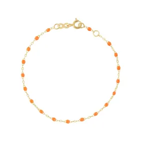 Classic Gigi Orange bracelet, Yellow Gold, 7.5"