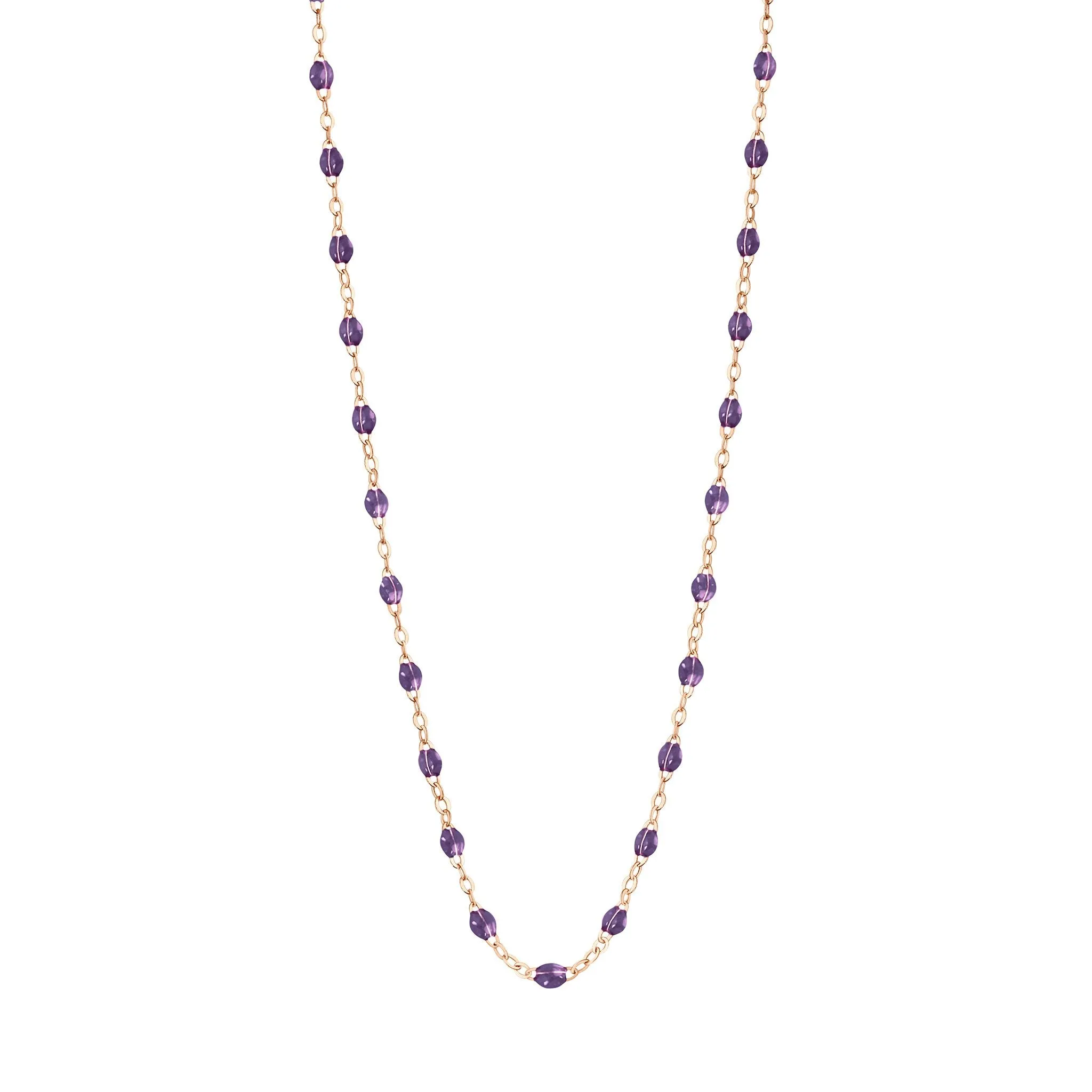 Classic Gigi Violet necklace, Rose Gold, 16.5"