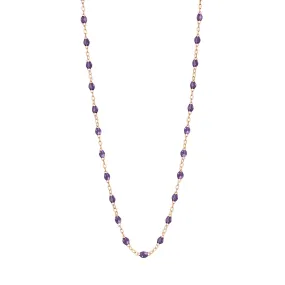 Classic Gigi Violet necklace, Rose Gold, 16.5"