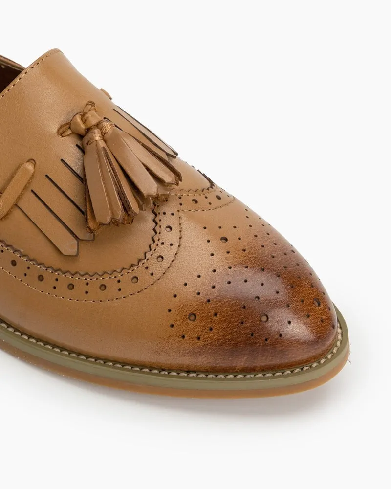 Comfortable Slip On Wingtip Oxfords Tassel Loafers