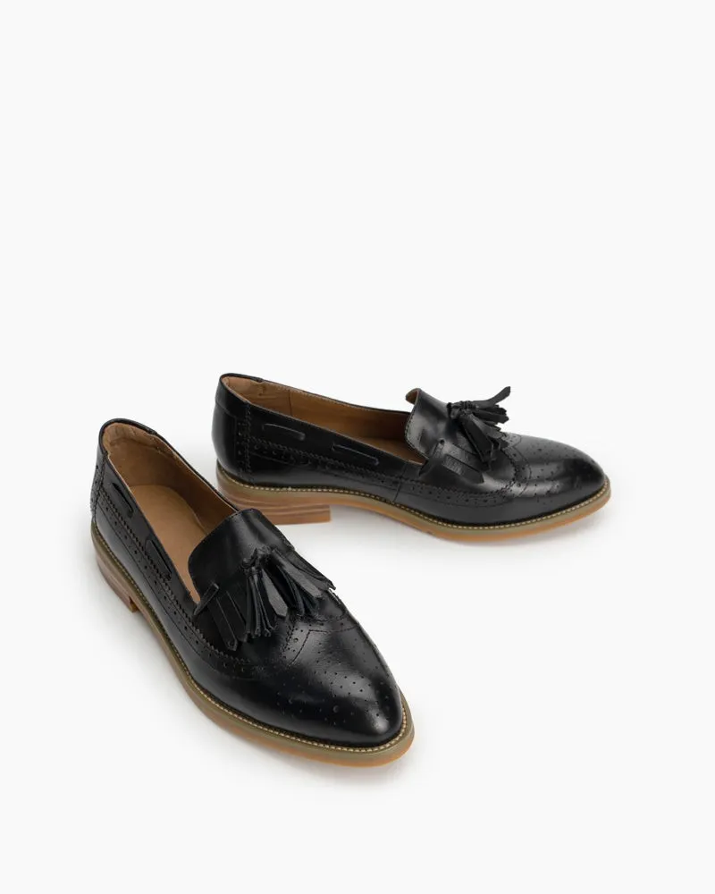 Comfortable Slip On Wingtip Oxfords Tassel Loafers