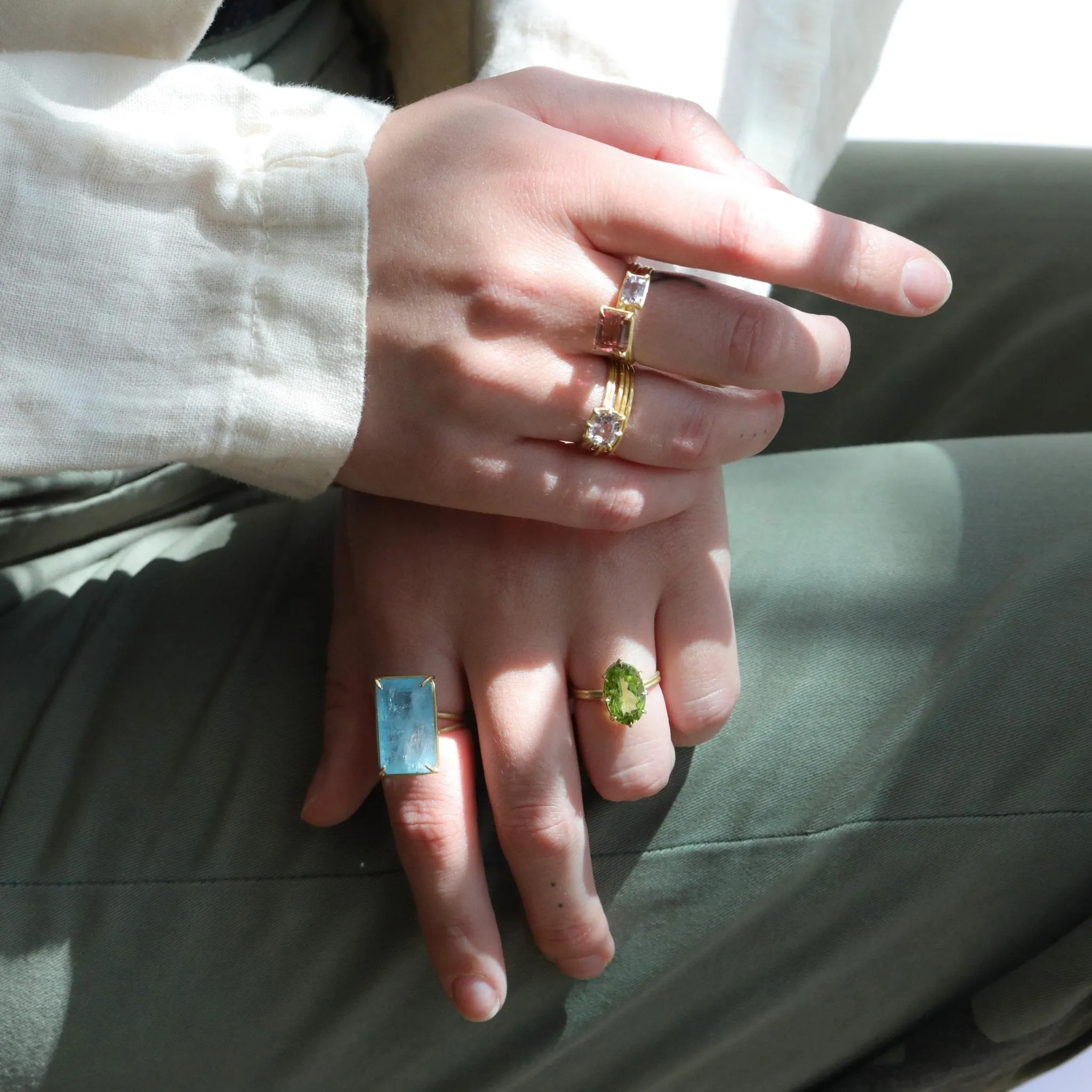 Cushion Cut Lilac Spinel Mini Gem Ring