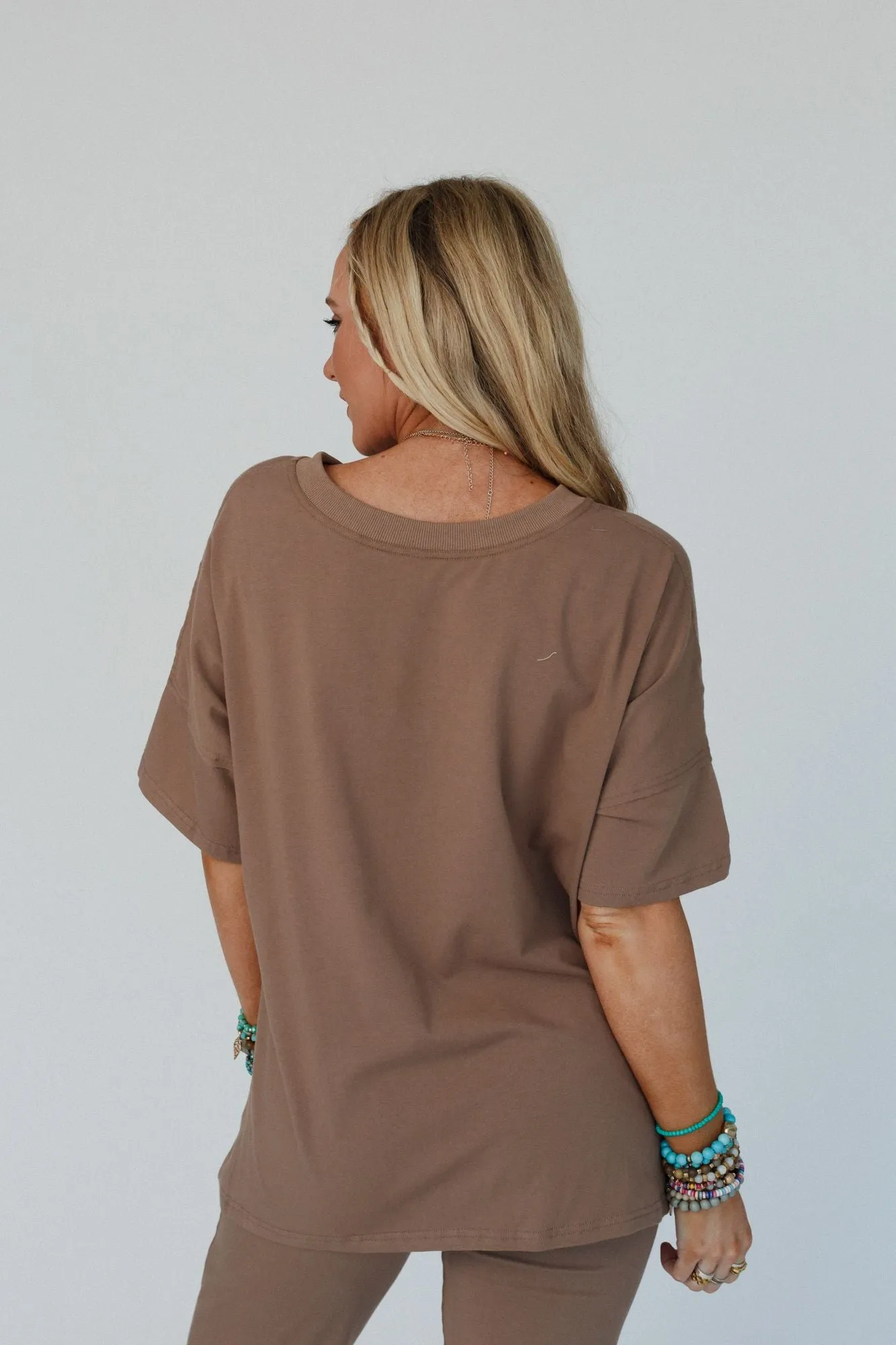 Dawn To Dusk Top And Pants Set - Mocha