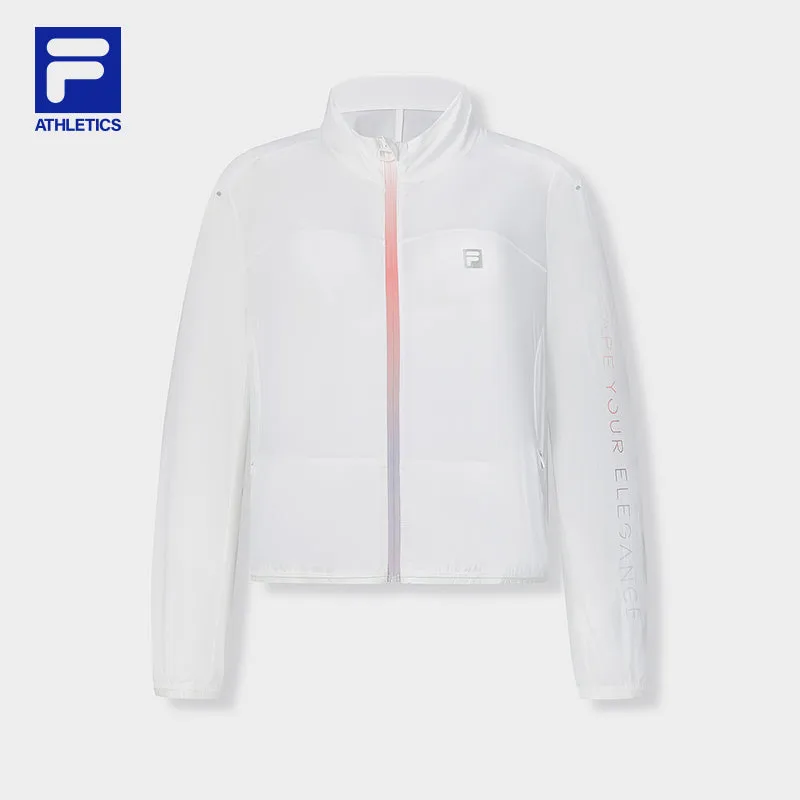 FILA CORE ATHLETICS FITNESS Women Woven Jacket (White)