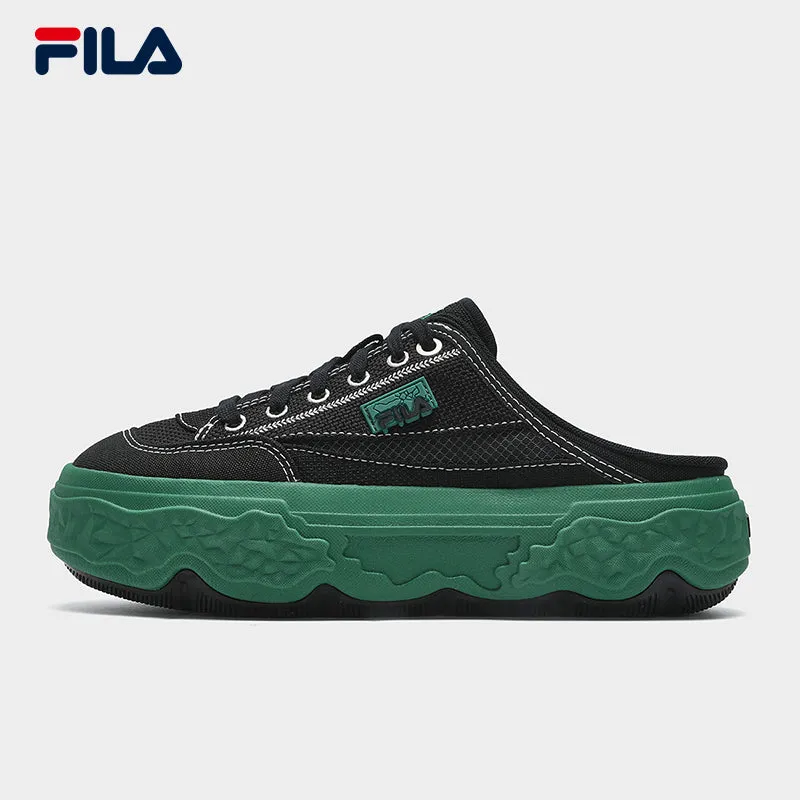 FILA CORE FASHION ORIGINALE Rock Mule Women Canvas Shoes (Black / Cream White)