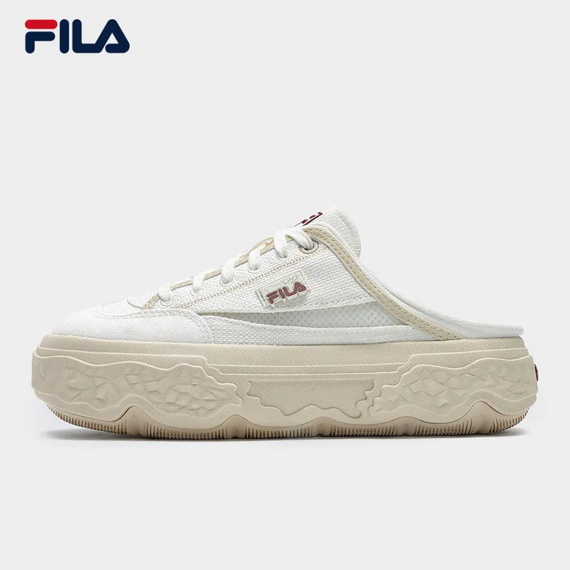 FILA CORE FASHION ORIGINALE Rock Mule Women Canvas Shoes (Black / Cream White)