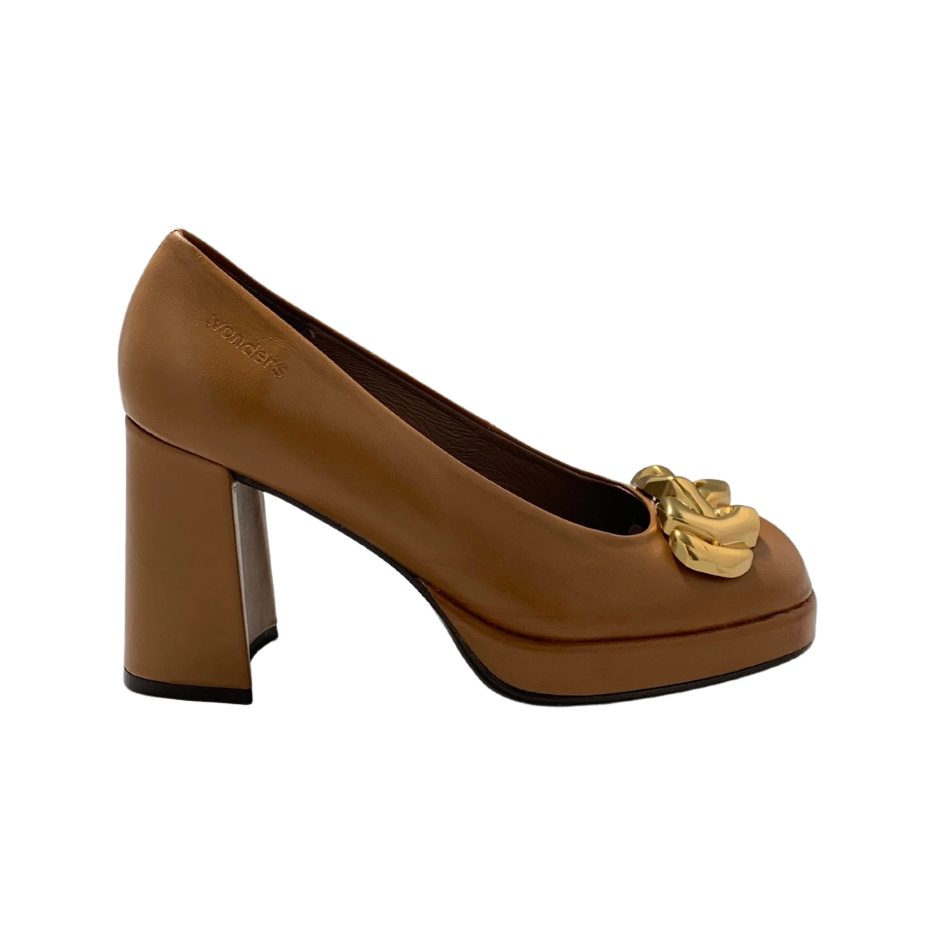 H5920 Camel Block Heel