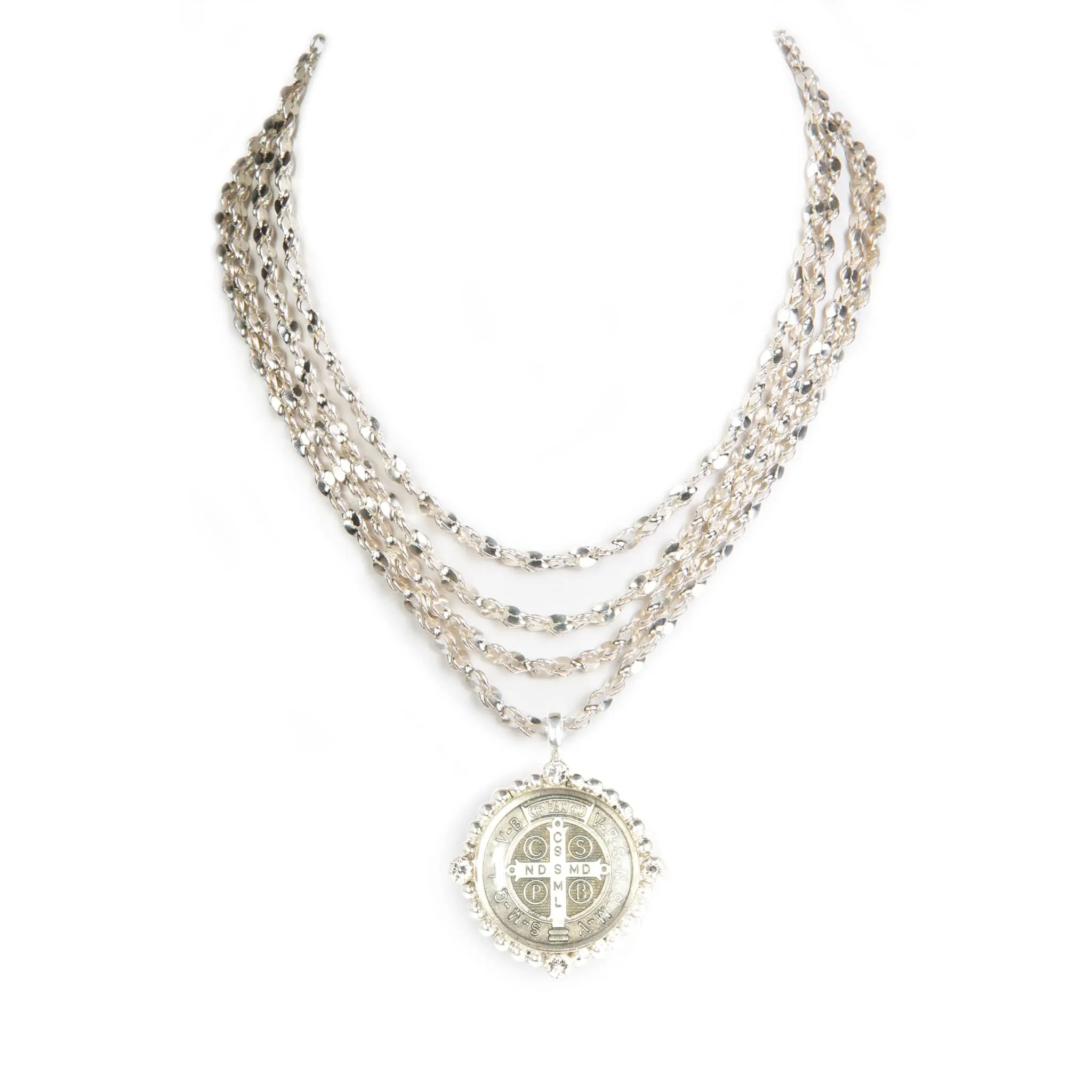 Love Chain Choker with Classic Medallions