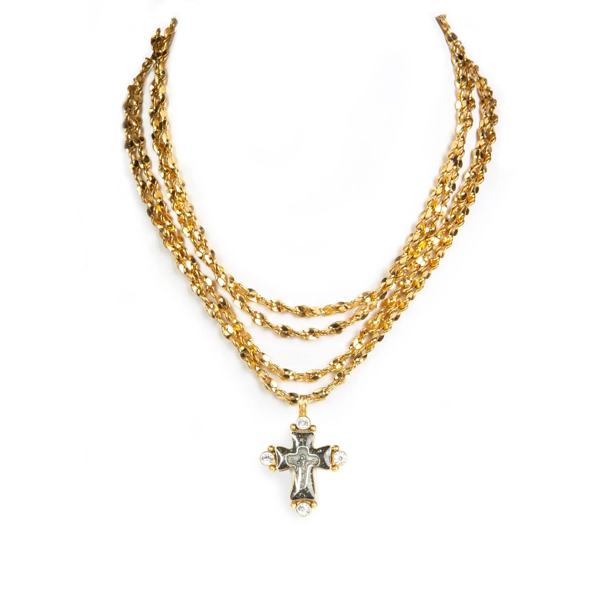 Love Chain Choker with Classic Medallions