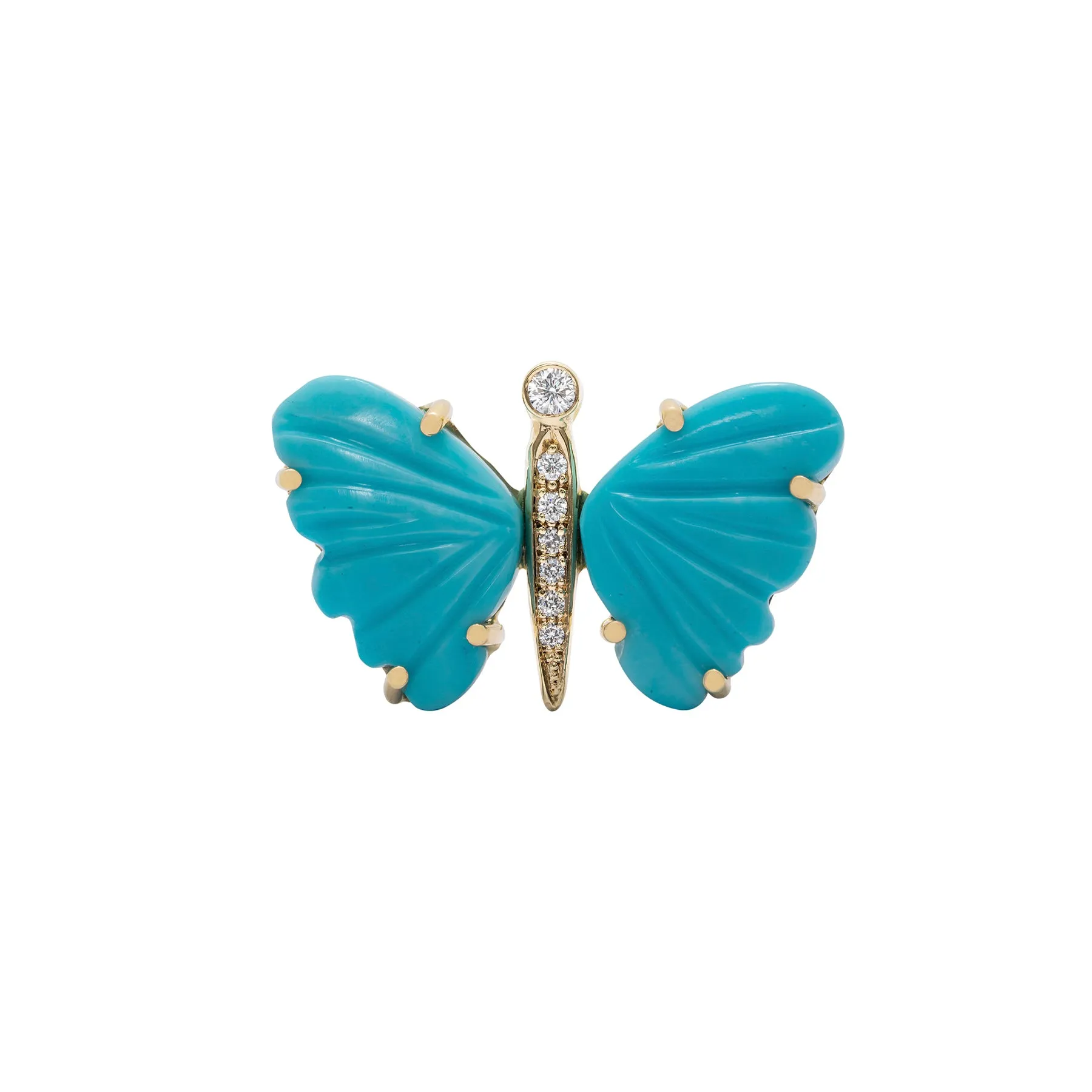 Medium Turquoise Butterfly Ring