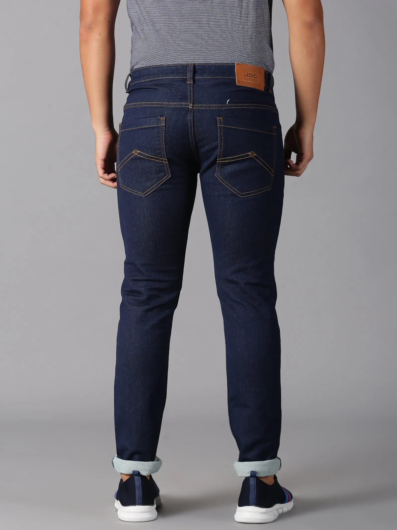 MEN'S DARK BLUE SLIM FIT JEANS