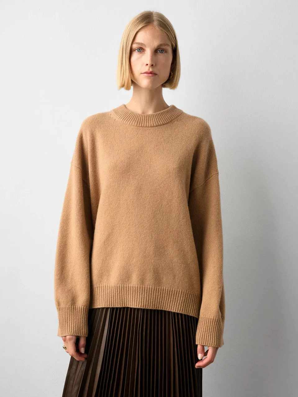 MERINO CASHMERE CREWNECK