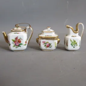 Miniature Dolls House Tea Set Antique Victorian c1880