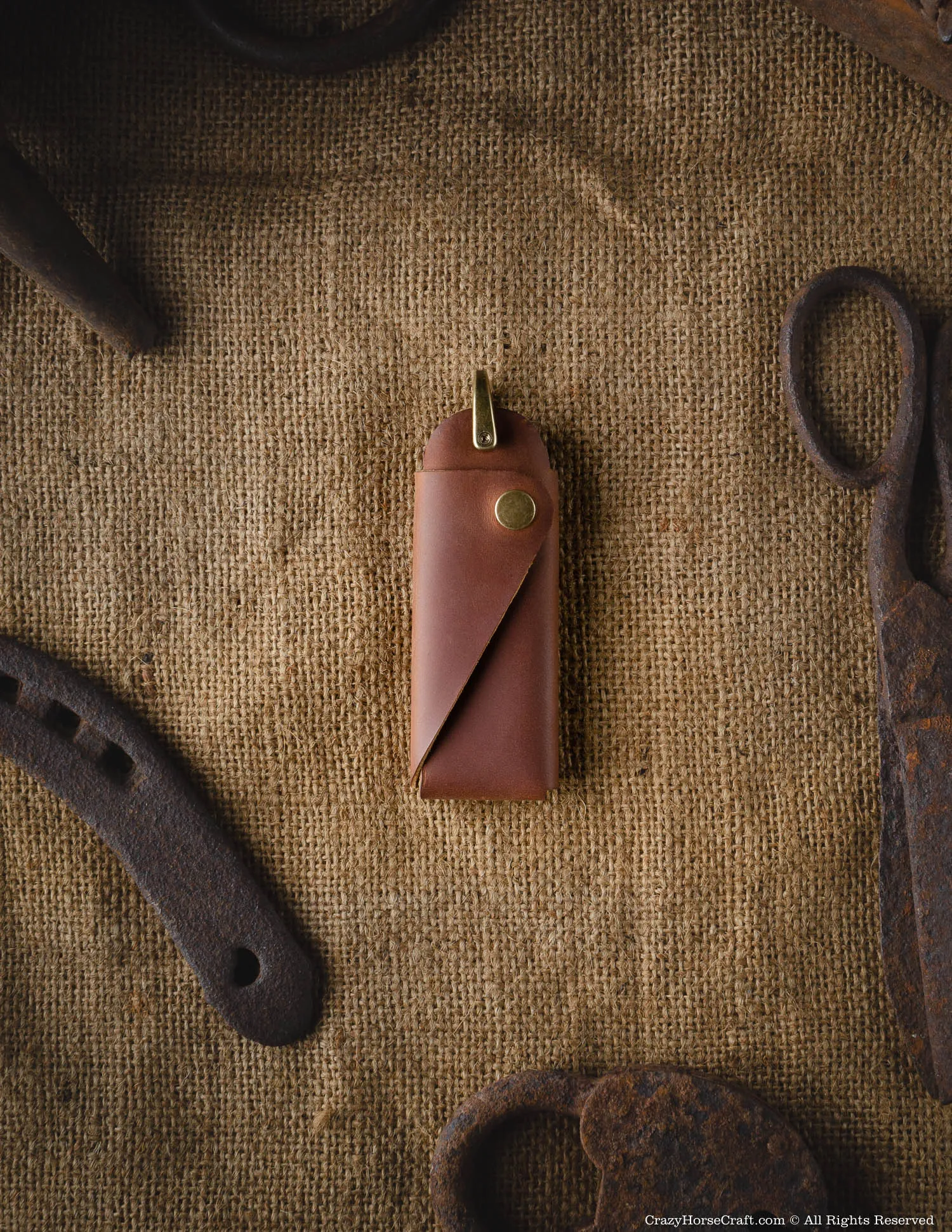 Minimalist Leather Key Organiser/Holder | Classic Brown