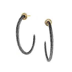 Mogul Two Tone Oval Hoops