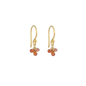 Orange Sapphire Earrings